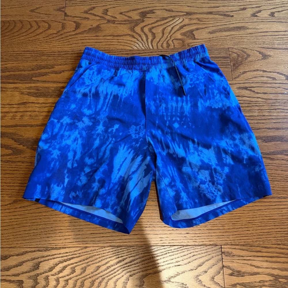 Lululemon Pace Breaker 7 inch unlined Blue Tie-Dye Shorts - used